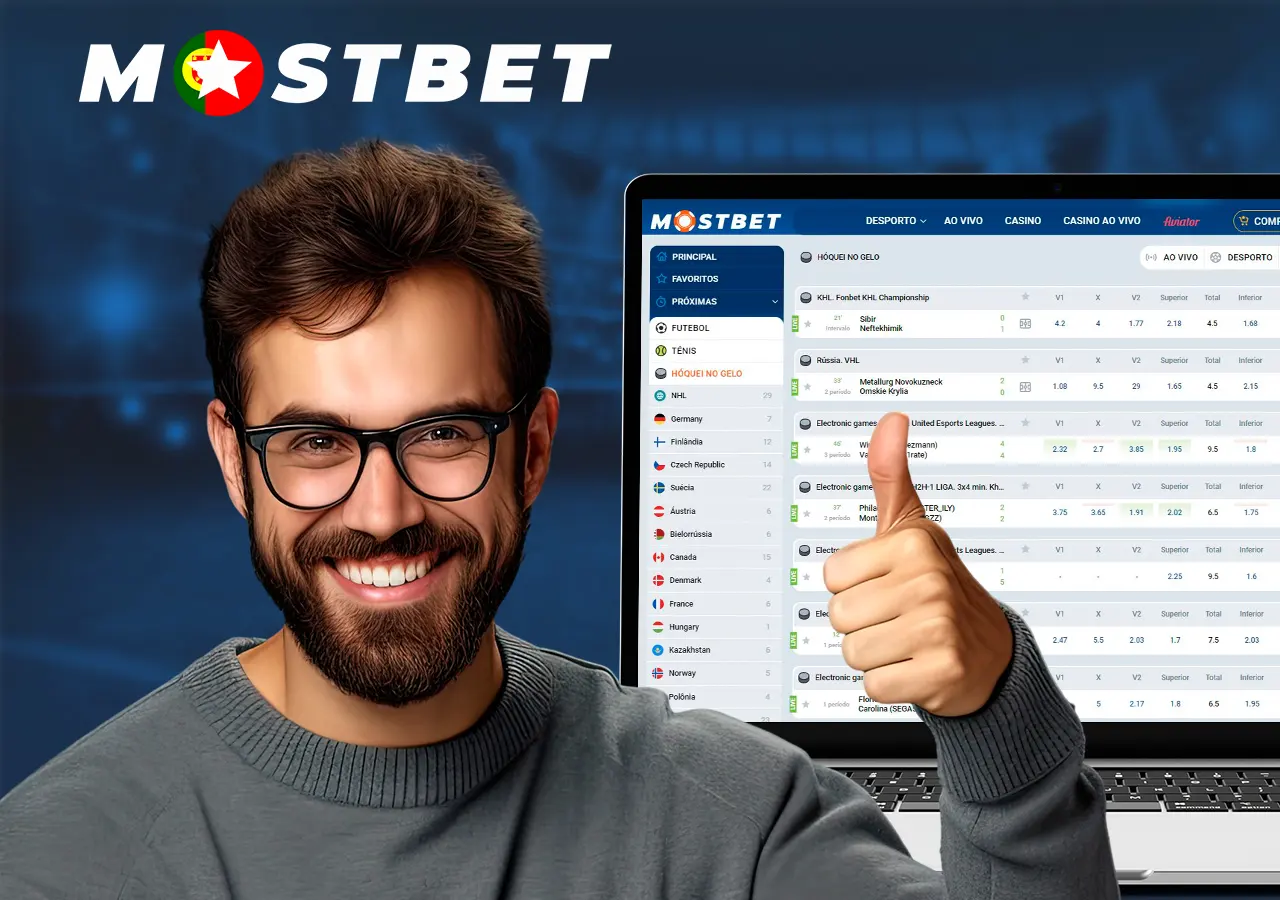 Mostbet é a melhor casa de apostas para apostar em hóquei