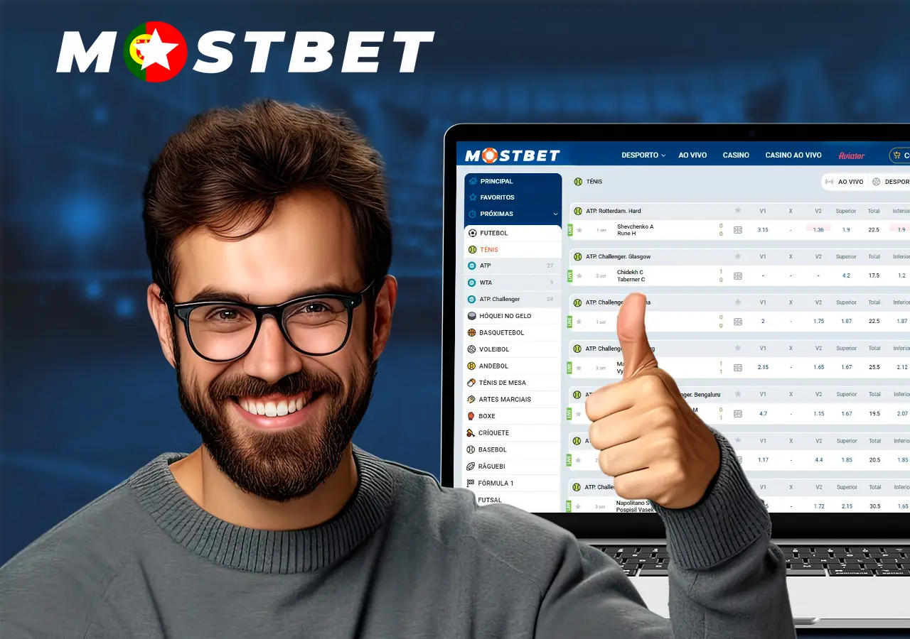 Mostbet é a melhor casa de apostas para apostar em tênis
