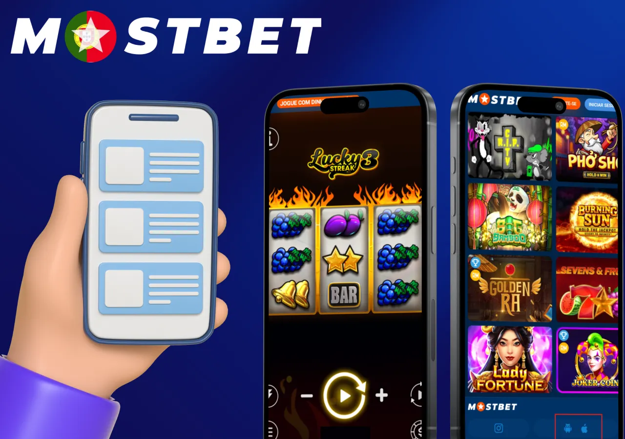 A versão móvel da slot da Mostbet adapta-se convenientemente a qualquer ecrã