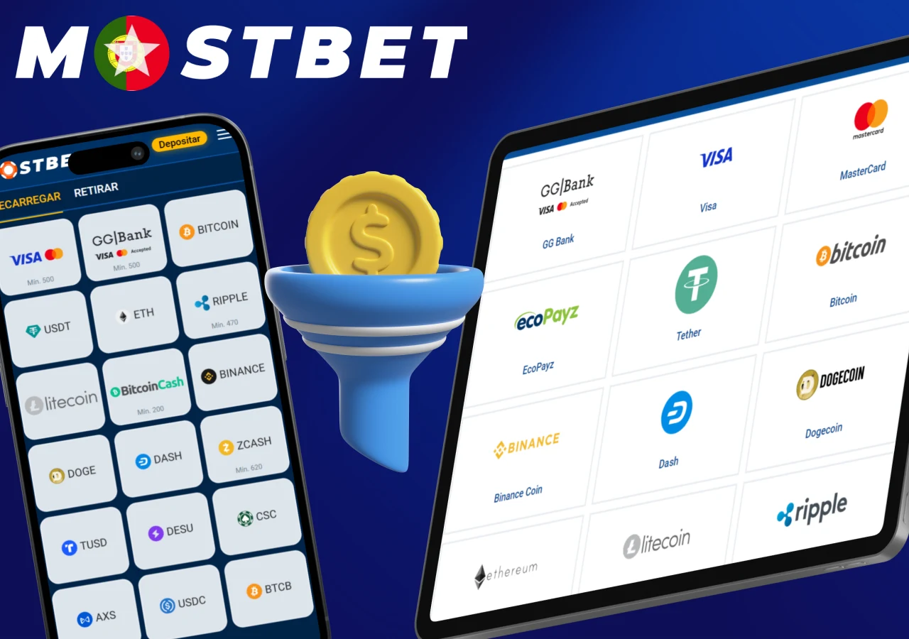 O portal oferece uma vasta seleção de operadores de pagamento