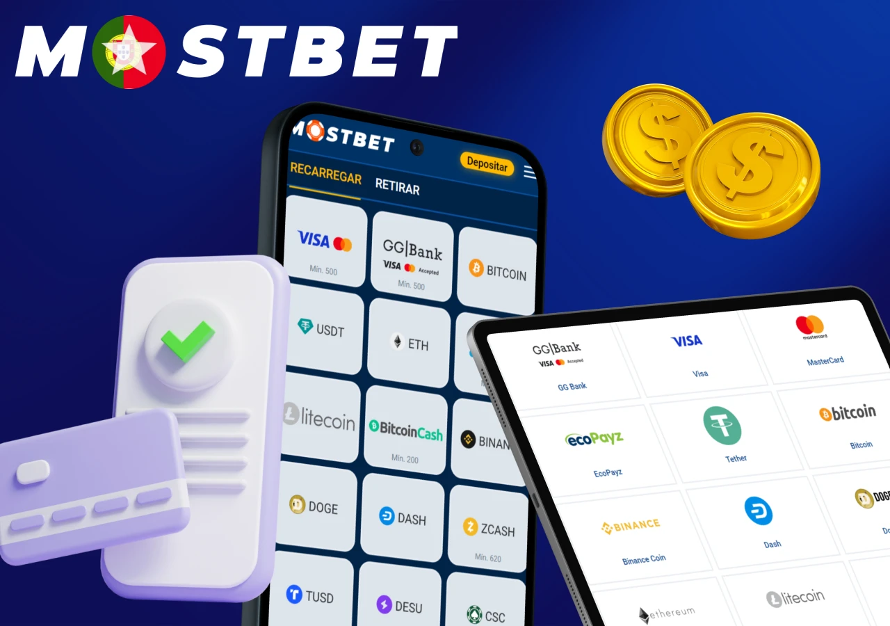 O portal oferece uma vasta seleção de operadores de pagamento