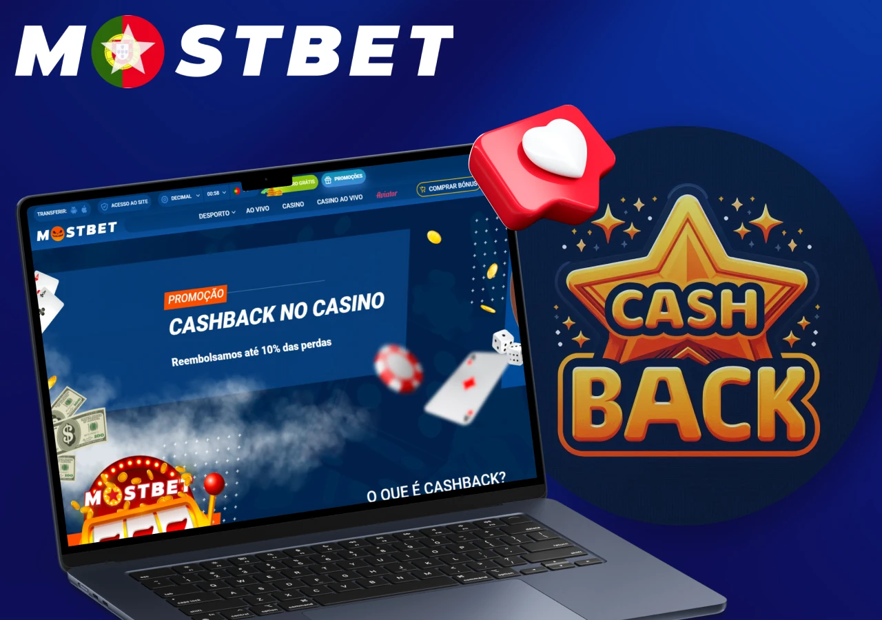 Oferta especial de bónus Cashback para todos os utilizadores do Mostbet Casino Portugal
