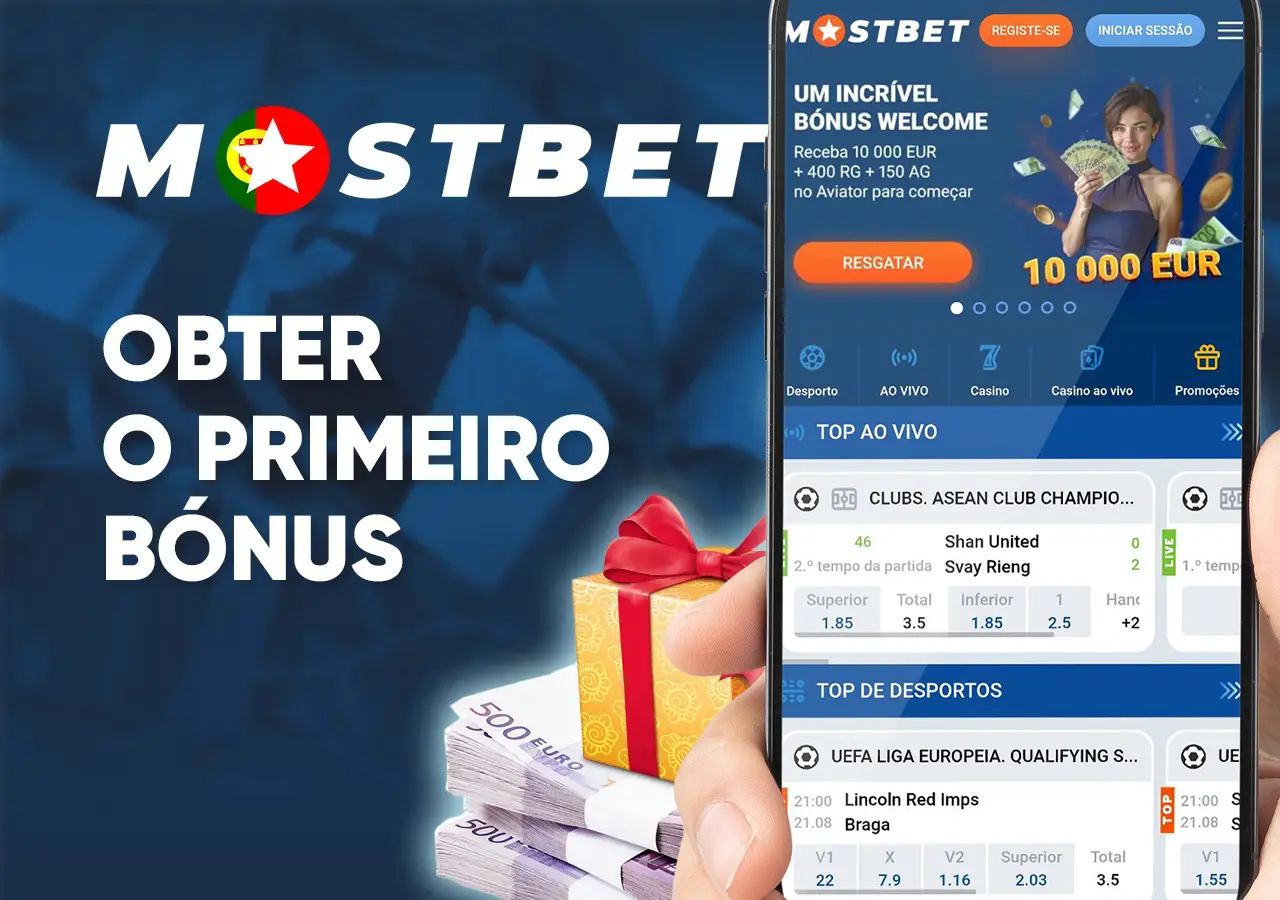 Descrição passo-a-passo de como reclamar o bónus de boas-vindas